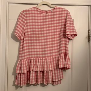 Alcoolique Roshalf gingham blouse
